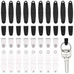 100pcs Plastic Keychain Connector Snap Key Ring Clip Jump Ring Clear ID Badge Holder Strap Card Holder Tag Keyring Connect Clip Bangladesh (New)