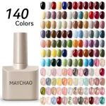 MAYCHAO 12ML Colorful Nail Gel Polish 140 Colors Jelly Glitter Semi Permanent Soak Off UV Gel Nail Polish Varnish Nail Art Gel Bangladesh (New)