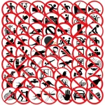 62 Pieces of Fun Warning Stickers for Luggage, Notebooks, Guitars, Skateboards, and Waterproof PVC Graffiti Stickers Bangladesh (New)