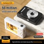 New 4K Digital Camera Dual Camera Flash 50 Million Hd Pixel Pixel Retro 2.4 Inch Screen CCD Portable Card Entry-level Camera Bangladesh (New)