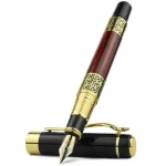 Retro Metal Fountain Pen F Nib Classic Design with Converter High Quality For Business Writing Office School Supplies Stationery Bangladesh (New)