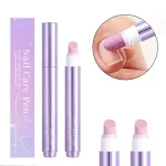 Nail Cuticle Remover Pen, 2-In-1 Cuticle Oil Pen Cuticle Pusher Nail Oil Pen With Ceramic Tip For Hangnails, Dry & Damaged A4V4 Bangladesh (New)