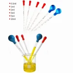 3pcs 10ML 5ML 2ML Glass Graduated Pipettes Transfer Dropper for Liquid Essential Oil Fluid and Liquid Pipettors Bangladesh (New)