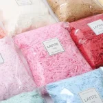100/200g Colorful Raffia Shredded Paper Candy Boxes DIY Gift Box Filling Material Tissue Party Gift Packaging Filler Decor Bangladesh (New)