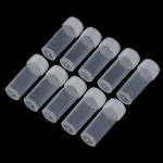 100Pcs 5ml Leak-proof Plastic Test Tubes Screw Cap Bottles For School Chemistry Supplies Bangladesh (New)