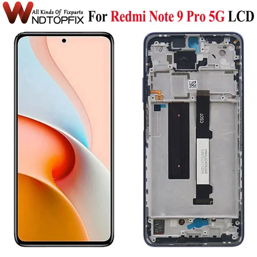 S23f0ce3958324decb536b059855bf634O_500x500.webp AMOLED 6.67" Xiaomi Redmi Note 9 Pro 5G LCD Display Touch - Image 1