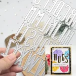 A To Z Letters Cutting Dies Letter Metal Die Cuts for DIY Scrapbooking Album Card Making Paper Crafts Bangladesh (New)