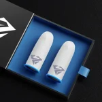 P82F 2Pcs Breathable Gaming Finger Sleeves Game Gloves Anti-Sweat Thumb Finger Cots Fingertip Cover for Mobile Games Bangladesh (New)