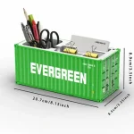 1/20 Scale Simulated Shipping Cargo Container Model Pen Holder Storage Box New Styles Plastic Storage Box Desktop Organizer Bangladesh (New)