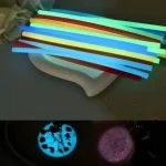 5pcs Luminous Hot Glue Sticks Translucent Sealing Wax Stick For DIY Sealing Stamp Night Noctilucent Decoration 7mm * 200mm Bangladesh (New)