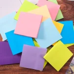 3x3inch Office and Study Notes Fluorescent Color Sticky Notes Student Sticky Notes Tear-off Message and Note-taking Notebook Bangladesh (New)