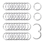 2-10pcs Metal Ring Binder 15 - 80mm Key Ring Loose-leaf Albums Ring for DIY Office Book Paper Open Loop Clasp Binding Supplies Bangladesh (New)