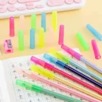 10 Pcs Pencil Protective Cover Protective Cap Mixed Color Plastic Pen Cap Color Pencil Extender Pen Tip Protective Cover Bangladesh (New)