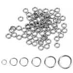 30-200Pcs 3-25mm Stainless Steel Split Ring Open Single Loops Jump Rings Connectors for DIY Jewelry Making Findings Accessories Bangladesh (New)