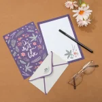 6PCS Letter Stationery Writing Paper with 3PCS Envelopes Variety Designs Cartoon Animal Flower Printing School Office Supplies Bangladesh (New)