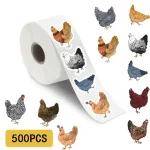 500PCS Animal Cartoon Hen Roll Roll Stickers Refrigerator Personalized for Stationery Laptop Modern Computer Funny Sticker Bangladesh (New)