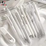 5Pcs Simplicity Fashion Gel Pen Set Solid Color Cute Quick Drying Neutral Pens Lovely Student Stationery School Office Supplies Bangladesh (New)