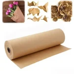 10/50M Brown Kraft paper eco-friendly packaging paper, Degradable for Gift Wrapping Moving Packing Brown Paper Roll for Painting Bangladesh (New)