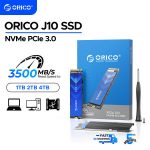 ORICO J10 M.2 NVMe SSD PCIe 3.0 Gen3 x4 NVMe SSD 3500Mbps M.2 M Key 2280mm Internal Solid State Drive 1TB with Cooling Vest Bangladesh (New)