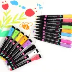 4/8 Color Magnetic Dry Erase Markers Erasable Whiteboard Marker Pens with Eraser LED Fluorescent Pen for Glass Liquid Chalk Bangladesh (New)