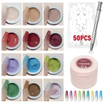 12 Colors Nail Polish Patting Glue Pink Color Nail Art Air Cushion Glue High Saturation Gypsum Painting Glue for DIY Home Salon Bangladesh (New)