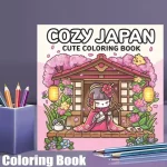 28 Pages Cutie Japan Style Coloring Book for Adult | Colouring Book, Drawing Supplies for Christmas, Thanksgiving Bangladesh (New)