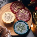 Winter Element Seal Wax Stamps Copper Pattern Carving Scrapbook/Envelope/Greeting Card/Nvitation Letter Sealed Wax Seal Christma Bangladesh (New)