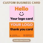Custom Business Cards with Pictures Personalized Business Cards 50-500Pcs Thank You Cards for Wedding Invitations Postcards Bangladesh (New)
