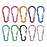 5/10/50/100pcs Aluminum Carabiner Key Chain Clip Outdoor Camping Keyring Snap Hook Water Bottle Buckle Kit Climbing Accessories Bangladesh (New)