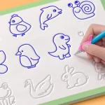 Children's Groove Drawing Book Kindergarten 3-14 Ages Children's Drawing Basic Practice Groove Drawing Book Magic Copybook Bangladesh (New)
