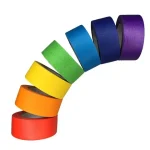 7 Rolls Rainbow Colored Masking Tape Adhesive Painters Textured Paper Roll Stickers Decoration DIY Marker Label Drafting Craft Bangladesh (New)