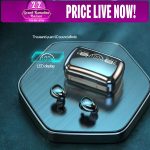 M10 tws Wireless Earphone Touch Bluetooth Earplug In Ear Stereo Sport Headsets cvc8.0 Digital Display Black Good If With No Reduction Headphones by Alpha Bangladesh (New)