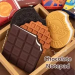 80 Pages/Set Scented Chocolate, Cream & Strawberry Flavored Creative Pocket Notepads, Chocolate&Cookie Shaped, Tear-off Memo Pad Bangladesh (New)