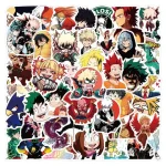 50Pcs My Hero Academia Stickers DIY Decoration Waterproof Skateboard Notebook Luggage Laptop Phone Fridge Decals Bangladesh (New)