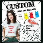 Custom Chest badges Custom Brand Logo Thermal stickers on clothes Heat-Sensitive Patches Heat Vinyl Ironing Stickers Decor Bangladesh (New)