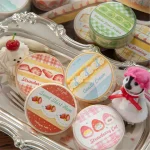 15mm * 2m Ding Ding Cake Shop Series Kawaii Ins Cute Dessert Sparkling Sand Washi Tape DIY Scrapbook Aesthetic Masking Tape Bangladesh (New)
