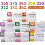 100Pcs 25G 27G 29G 34G 33G 32G 31G 30G Painless Small Superfine Beauty Needle Disposable Injection Piercing Needles 1.5/4/6/13mm Bangladesh (New)