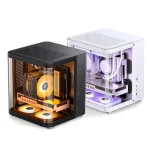 Jonsbo TK-1 Version 2.0 M-ATX ITX Case Ring Tempered Glass Side Penetration E-sports Seaview Room Desktop Computer Small Chassis Bangladesh (New)