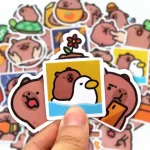 10/50/100pcs Capybaras Stickers Cartoon Cute Decals Toy Stationery Guitar Phone Bicycle Laptop Luggage Car Graffiti Kids Sticker Bangladesh (New)