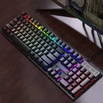 Wired Office Gaming Keyboard Mouse Set USB RGB Backlit Luminous Mechanical Keyboard