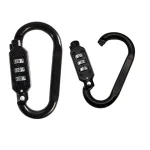 Combination Locking Carabiner Clip Hook，Password Resettable Keyless Padlock Key Chain Buckle，Backpack Outdoor，Travel Padlocks Bangladesh (New)