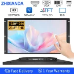 23.8 Inch Industrial Open Frame Monitor 1920x1080 Capacitive Touch Screen HDMI VGA DVI USB for KIOSK ATM POS Factory Automation Bangladesh (New)