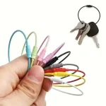 10pcs Colorful Stainless Steel Wire Luggage Tag Clip Durable And Easy To Install Perfect For Travel And Everyday Use Bangladesh (New)