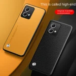 Motorola Moto G84 Case Soft Vegan Leather Grain Skin Protective Back Cover