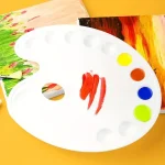 Elliptical pigment color palette hand drawn art watercolor watercolor watercolor powder color palette plastic color palette Bangladesh (New)