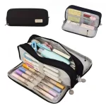 Large Capacity Pencil Case, Multi-Compartment Oxford Cloth Pencil Case, Stationery Desk Organizer, School & Office Supplies Bangladesh (New)