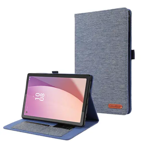 S7bf7a008ad304eec9ae2990e8ab722bam_500x500.webp Lenovo Tab M9 TB-310FU Case Cloth Solid Flip Protective Case Lenovo Tab - Image 1