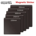 Magnetic Sticker With 3M Adhersive180/220/235/250/310/350mm Magnetic 3D Printer Bed Base Build Plate Tape for Ender3 CR20 K1 Max Bangladesh (New)