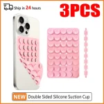 Double Sided Silicone Suction Cup Phone Case Detachable Stand Silicone Rubber Sucker Pad For Selfies And Videos Fixed Pad Bangladesh (New)