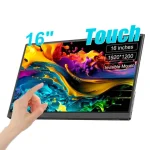 16inch Mobile Portable Monitor Touchscreen IPS Second Game Screen Extended Display for Laptop with Bracket For xbox/raspberry Pi Bangladesh (New)